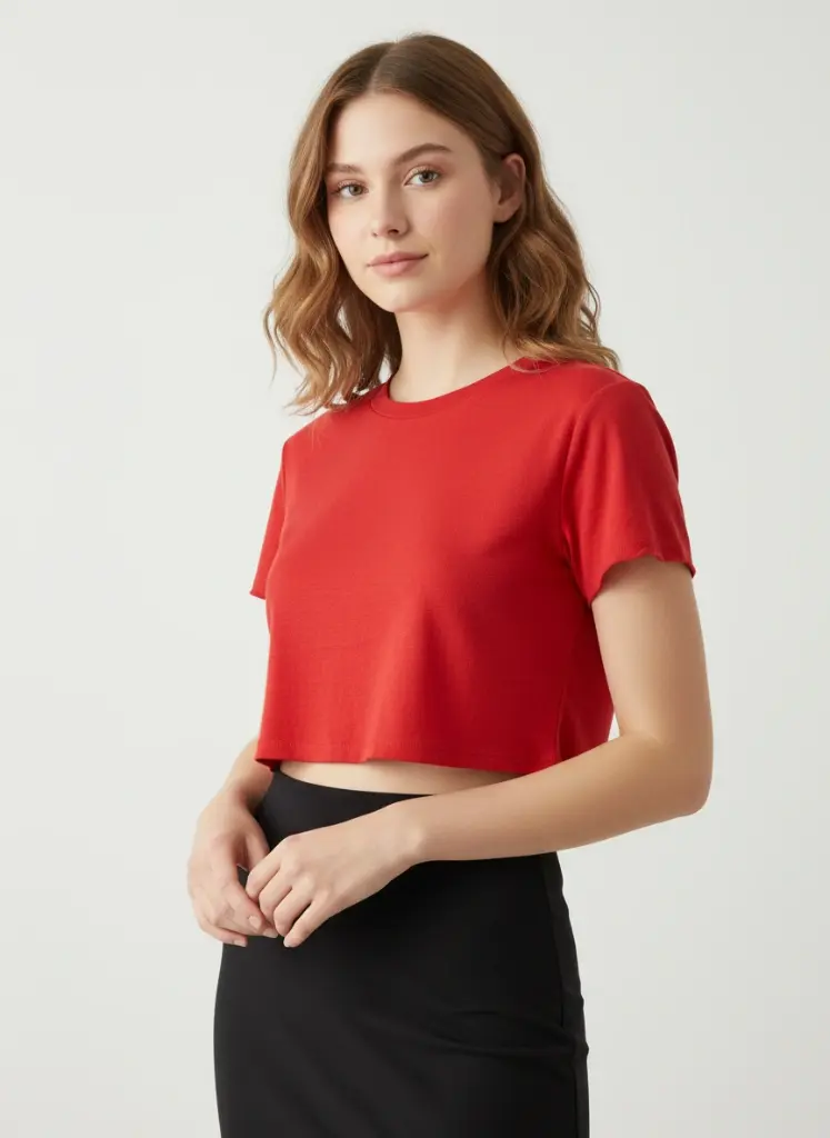CROP TOP ROUGE