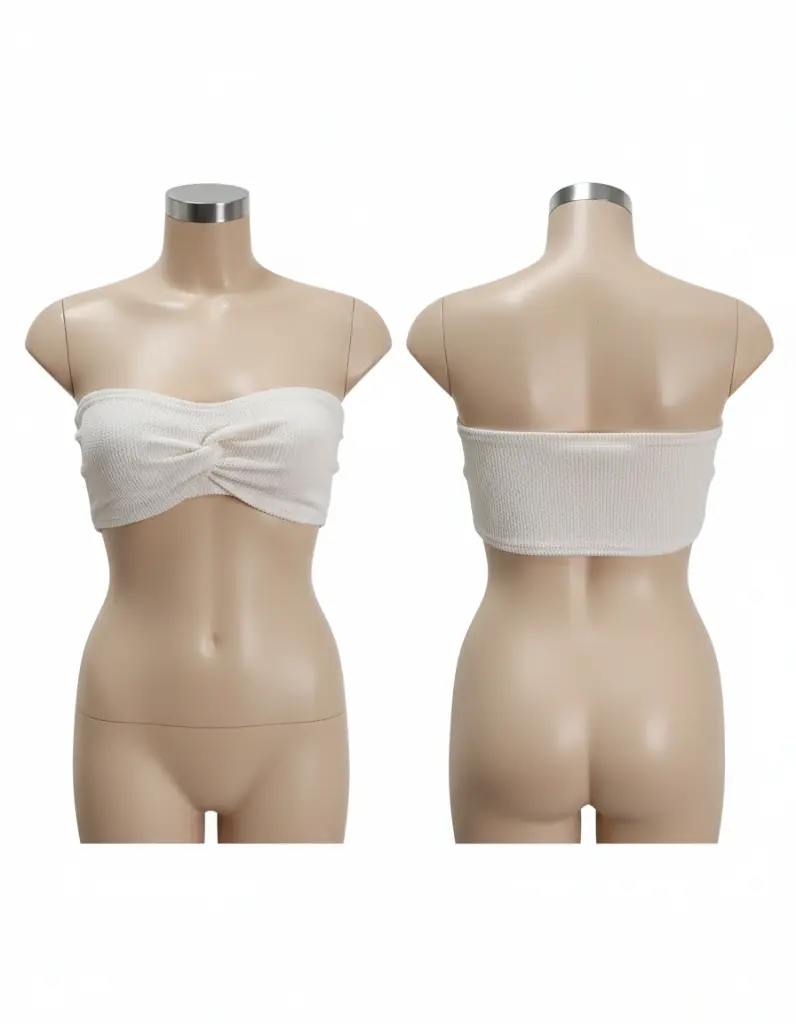 TOP BEIGE BLANC AVEC UN TWIST