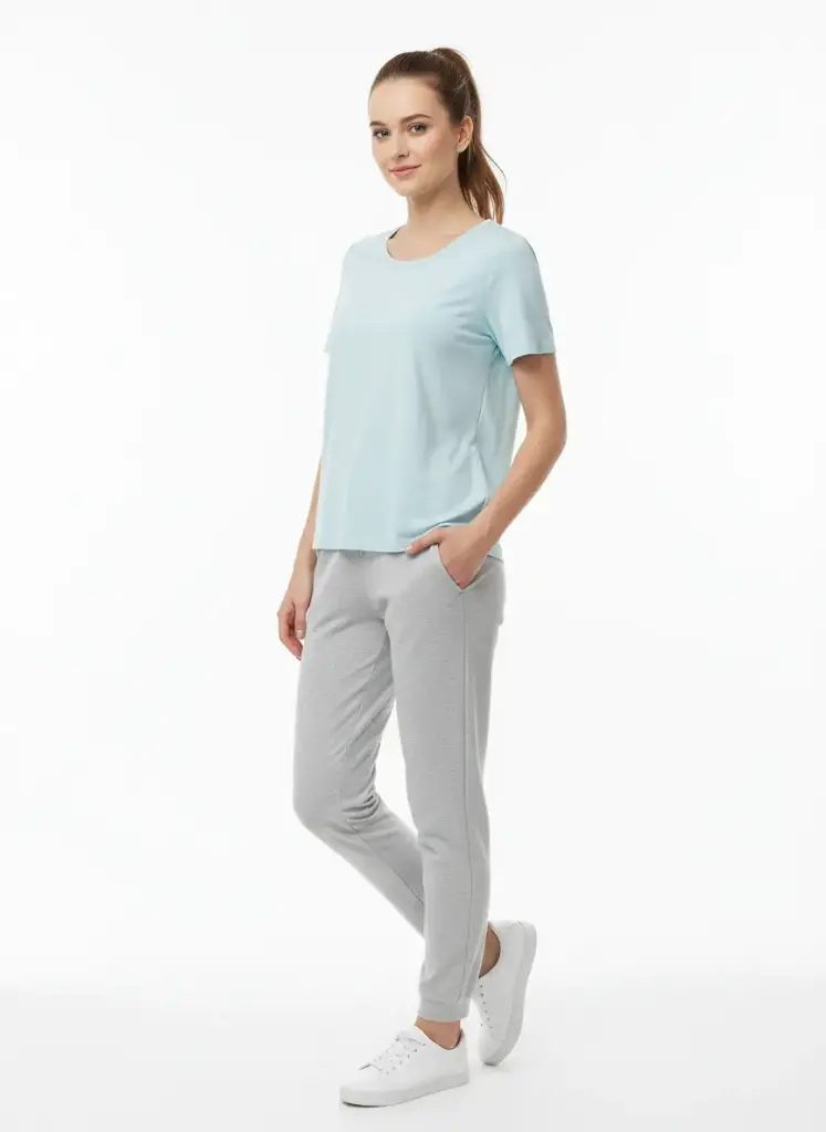 TSHIRT BLEU POUDRE
