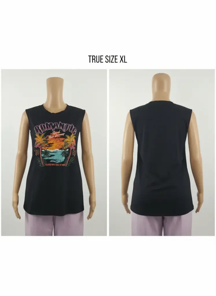 Chandail noir imprimé