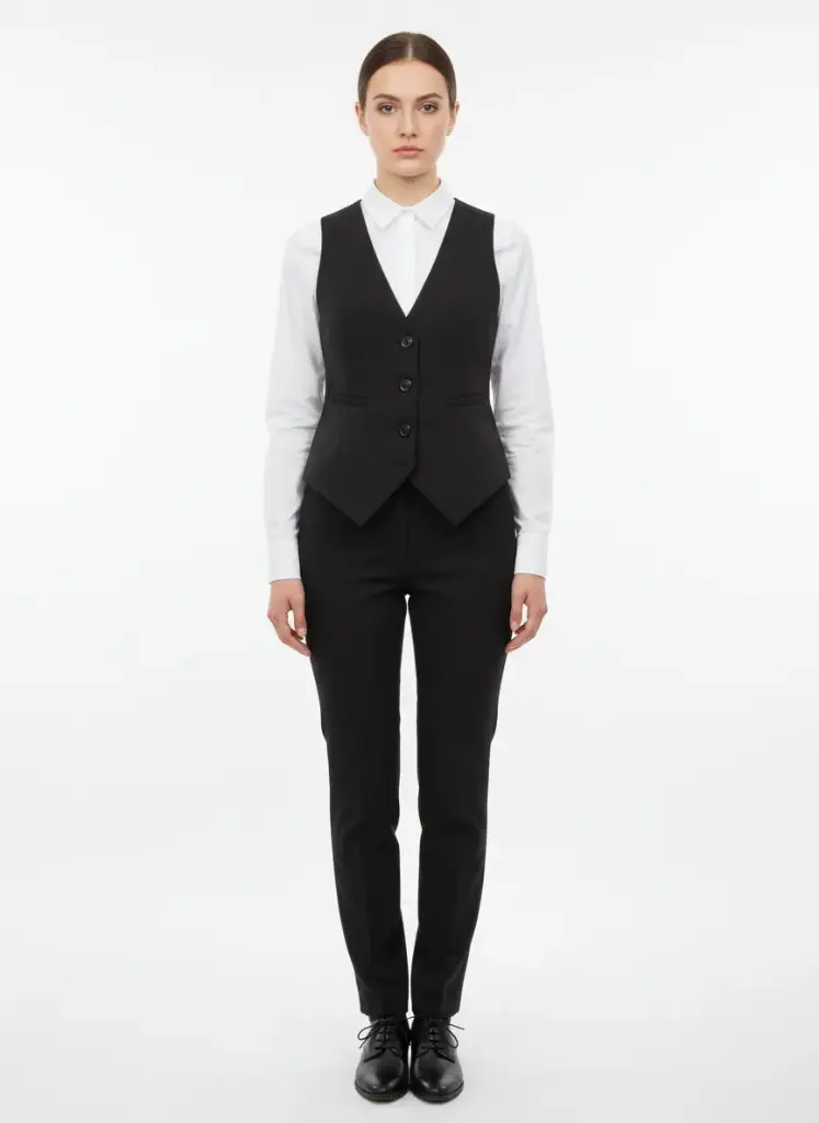 VESTE SANS MANCHE NOIRE