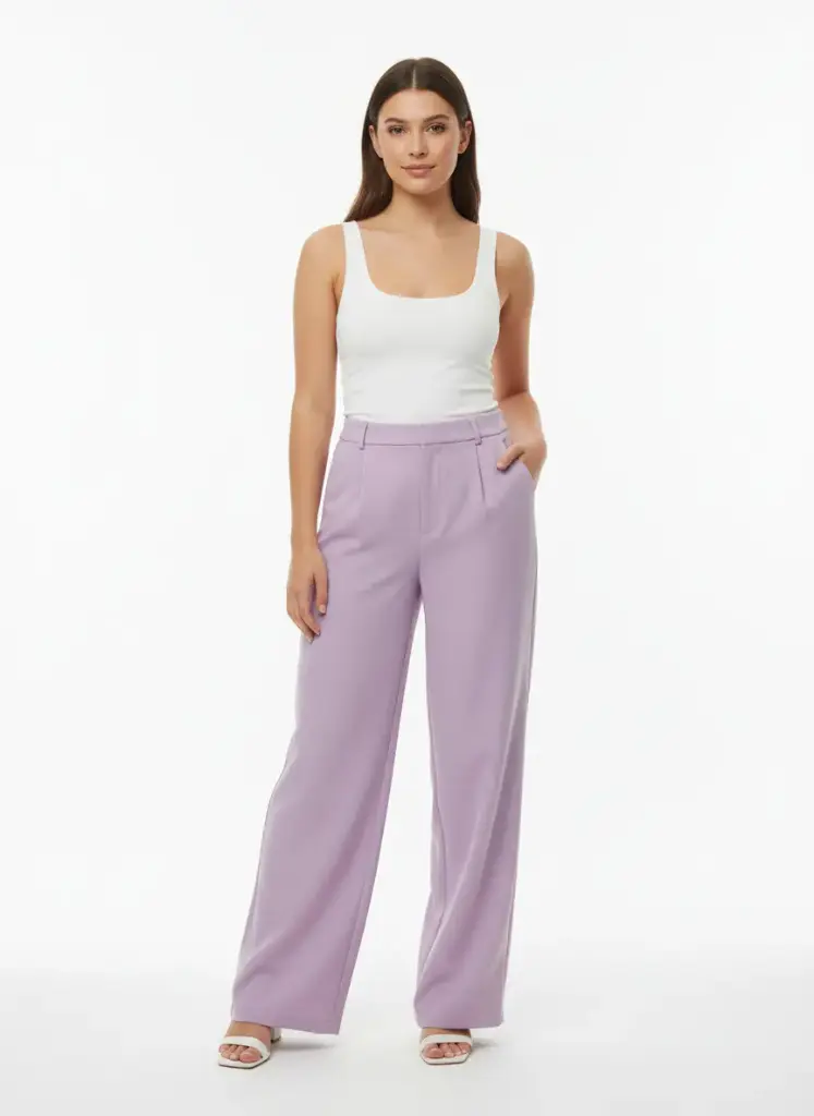 PANTALON LILAC AMPLE. (ÉTAT: NEUF)