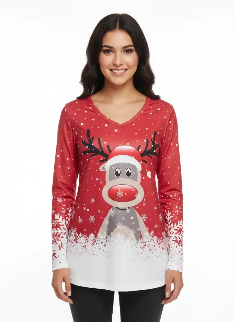 CHANDAIL DE NOEL MANCHES LONGUES