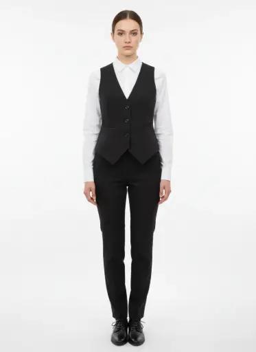 VESTE SANS MANCHE NOIRE